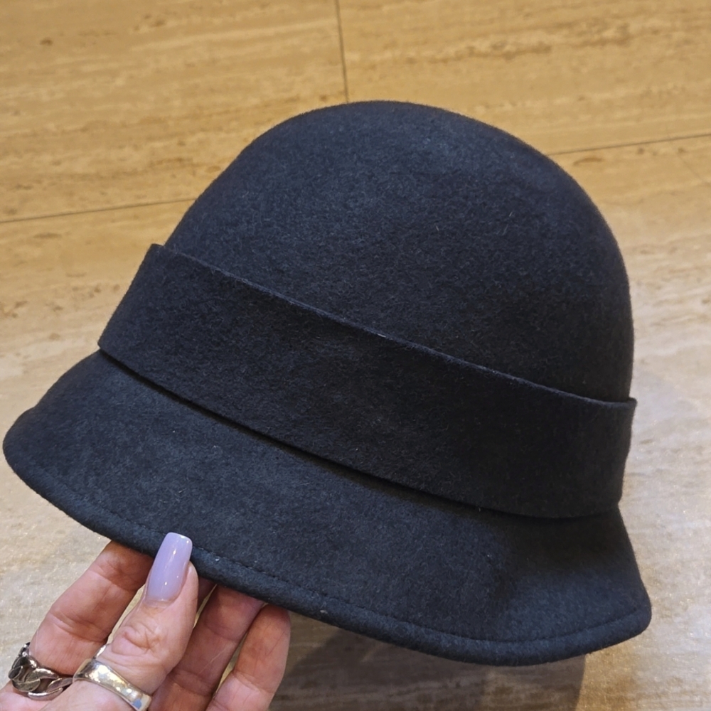 Soprattutto Cappelli 100% Charcoal Gray Woolfelt Stylish Hat